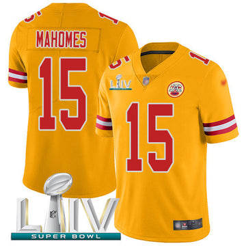 Patrick Mahomes Kansas City Chiefs gold Inverted Legend jersey