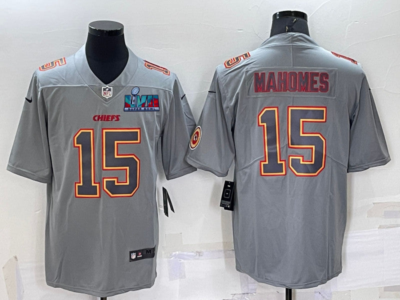 Patrick Mahomes Kansas City Chiefs gray Vapor jersey