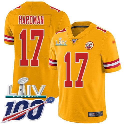 Mecole Hardman Kansas City Chiefs gold Inverted Legend jersey