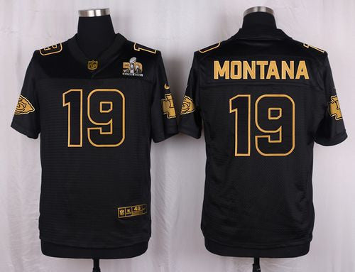 Joe Montana Kansas City Chiefs black Pro Line jersey