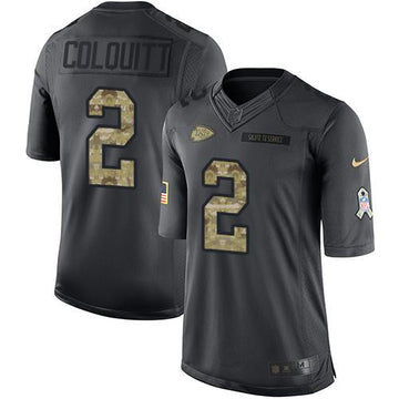 Dustin Colquitt Kansas City Chiefs black Salute To Service jersey