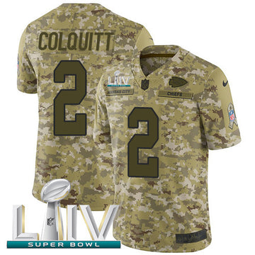 Dustin Colquitt Kansas City Chiefs camo Salute To Service jersey