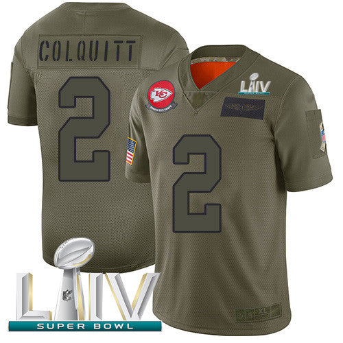 Dustin Colquitt Kansas City Chiefs camo Salute To Service jersey
