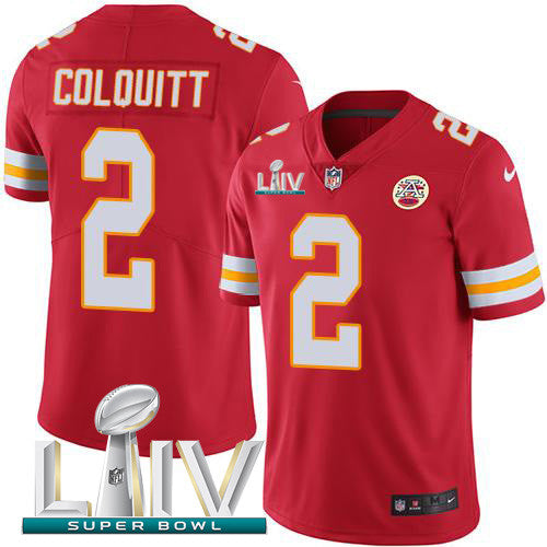 Dustin Colquitt Kansas City Chiefs red Vapor jersey
