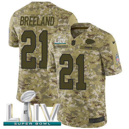 Bashaud Breeland Kansas City Chiefs camo Salute To Service jersey