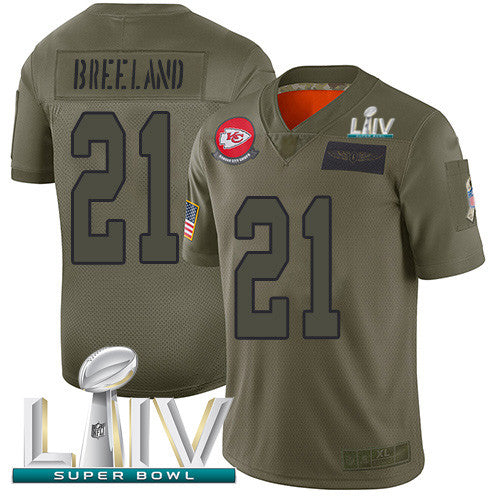Bashaud Breeland Kansas City Chiefs camo Salute To Service jersey