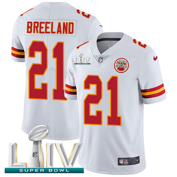 Bashaud Breeland Kansas City Chiefs white Vapor jersey