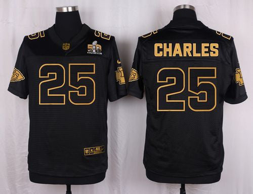 Jamaal Charles Kansas City Chiefs black Pro Line jersey