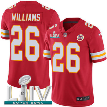 Damien Williams Kansas City Chiefs red Vapor jersey