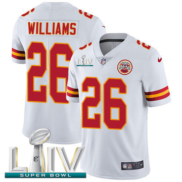 Damien Williams Kansas City Chiefs white Vapor jersey