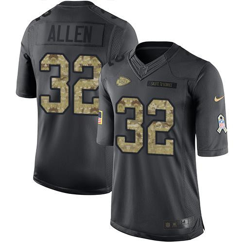 Marcus Allen Kansas City Chiefs black Salute To Service jersey