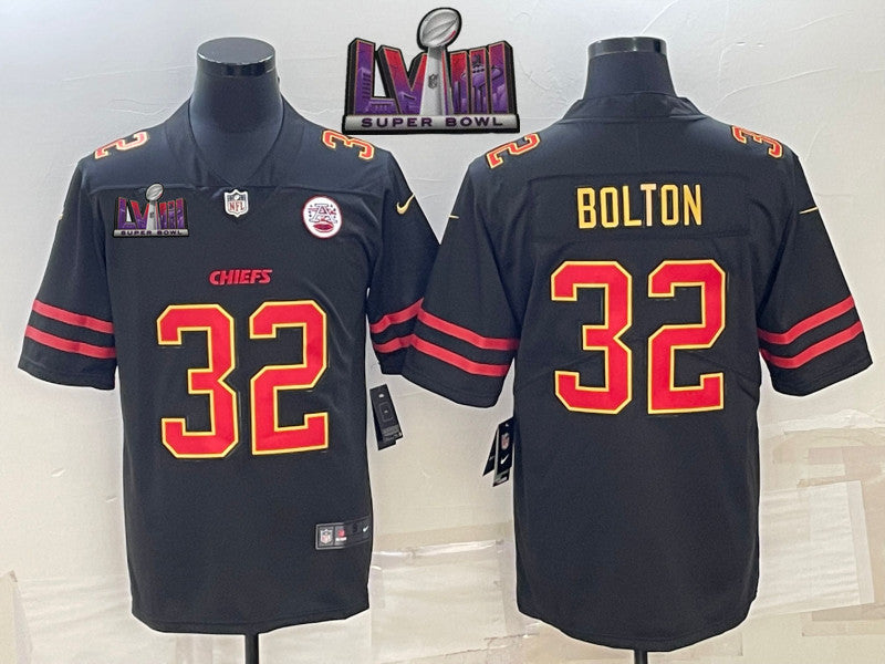 Nick Bolton Kansas City Chiefs black Vapor jersey