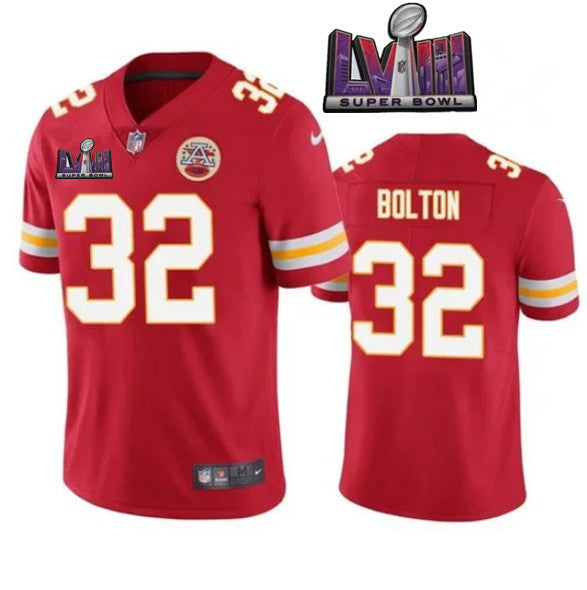 Nick Bolton Kansas City Chiefs red Vapor jersey