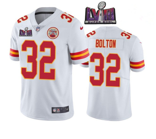 Nick Bolton Kansas City Chiefs white Vapor jersey