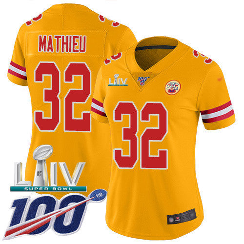 Tyrann Mathieu Kansas City Chiefs gold Inverted Legend jersey
