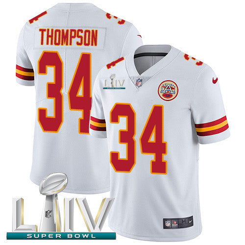 Darwin Thompson Kansas City Chiefs white Vapor jersey