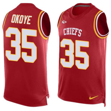 Christian Okoye Kansas City Chiefs red Limited jersey