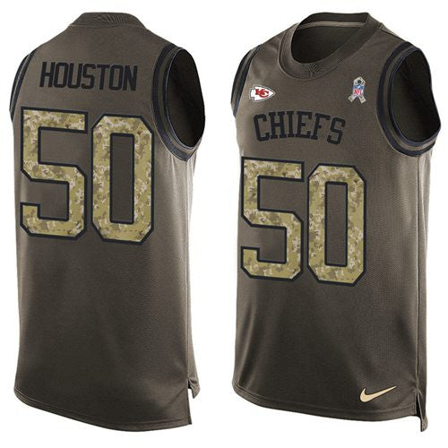 Justin Houston Kansas City Chiefs green Salute To Service jersey