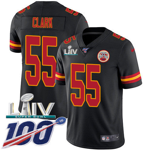 Frank Clark Kansas City Chiefs black Limited jersey