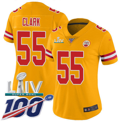 Frank Clark Kansas City Chiefs gold Inverted Legend jersey