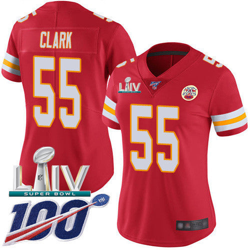 Frank Clark Kansas City Chiefs red Vapor jersey