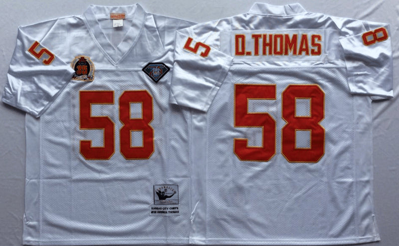 Derrick Thomas Kansas City Chiefs white Throwback jersey