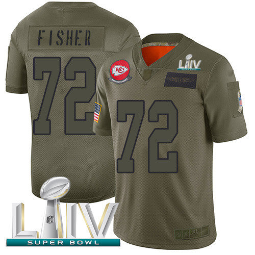 Eric Fisher Kansas City Chiefs camo Salute To Service jersey