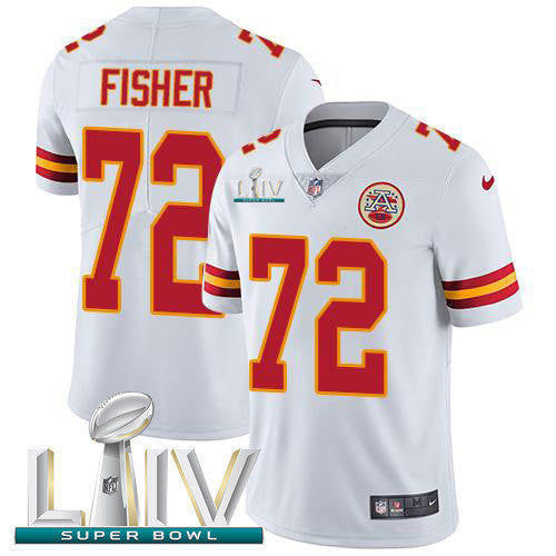 Eric Fisher Kansas City Chiefs white Vapor jersey