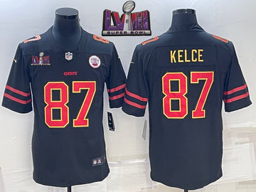 Travis Kelce Kansas City Chiefs black Vapor jersey