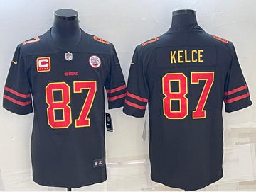 Travis Kelce Kansas City Chiefs black Vapor jersey