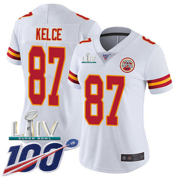 Travis Kelce Kansas City Chiefs white Vapor jersey