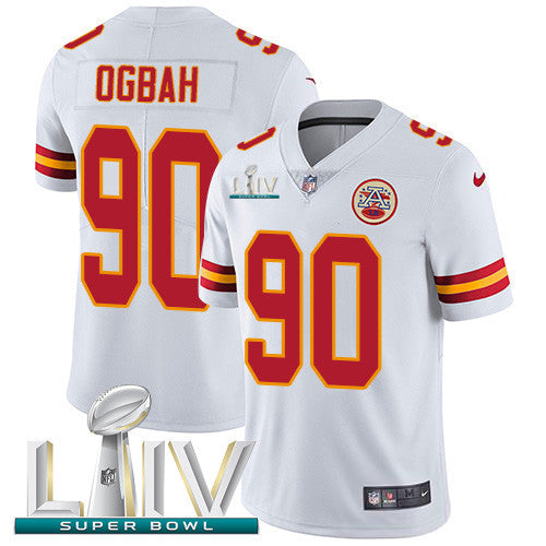 Emmanuel Ogbah Kansas City Chiefs white Vapor jersey
