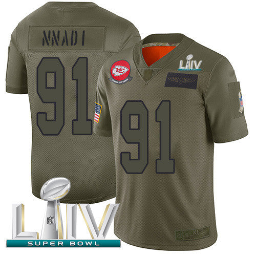 Derrick Nnadi Kansas City Chiefs camo Salute To Service jersey