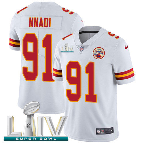 Derrick Nnadi Kansas City Chiefs white Vapor jersey