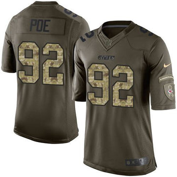 Dontari Poe Kansas City Chiefs green Salute To Service jersey