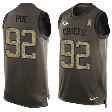 Dontari Poe Kansas City Chiefs green Salute To Service jersey