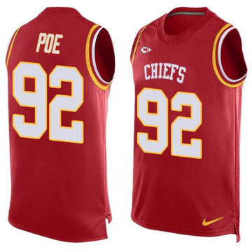 Dontari Poe Kansas City Chiefs red Limited jersey