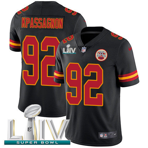 Tanoh Kpassagnon Kansas City Chiefs black Limited jersey