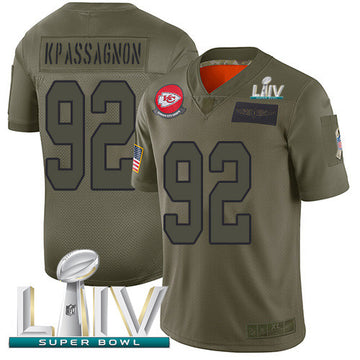 Tanoh Kpassagnon Kansas City Chiefs camo Salute To Service jersey