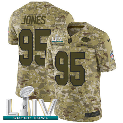 Chris Jones Kansas City Chiefs camo Salute To Service jersey