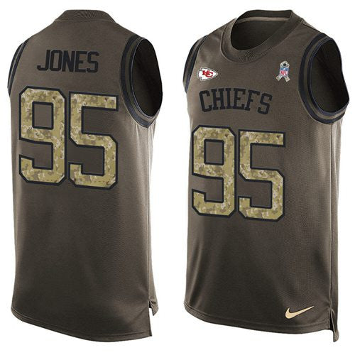 Chris Jones Kansas City Chiefs green Salute To Service jersey