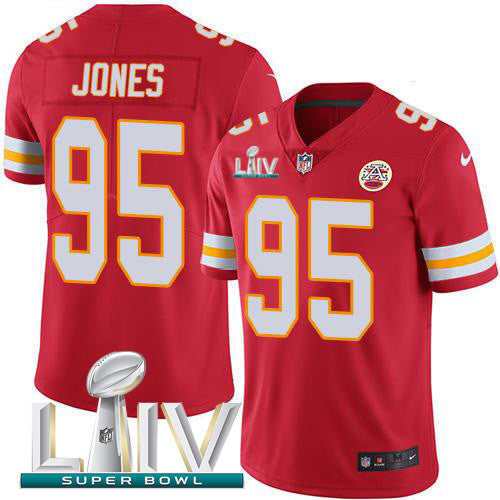 Chris Jones Kansas City Chiefs red Vapor jersey