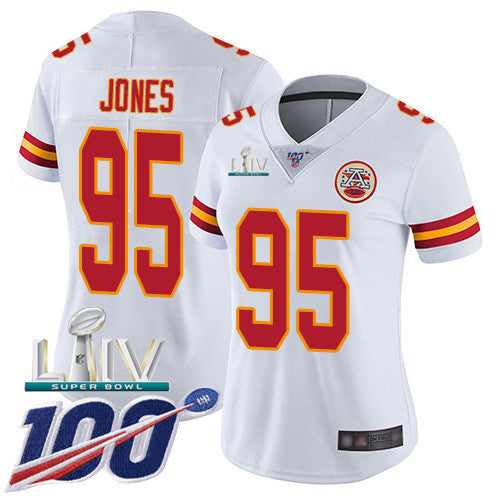 Chris Jones Kansas City Chiefs white Vapor jersey