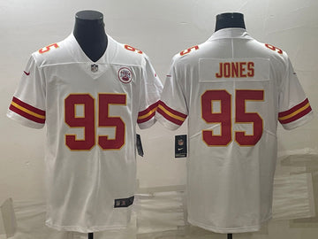 Chris Jones Kansas City Chiefs white Vapor jersey