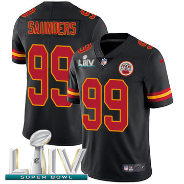 Khalen Saunders Kansas City Chiefs black Limited jersey
