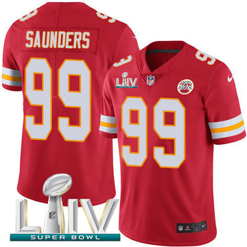 Khalen Saunders Kansas City Chiefs red Vapor jersey