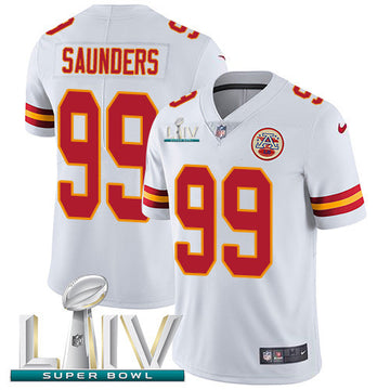 Khalen Saunders Kansas City Chiefs white Vapor jersey