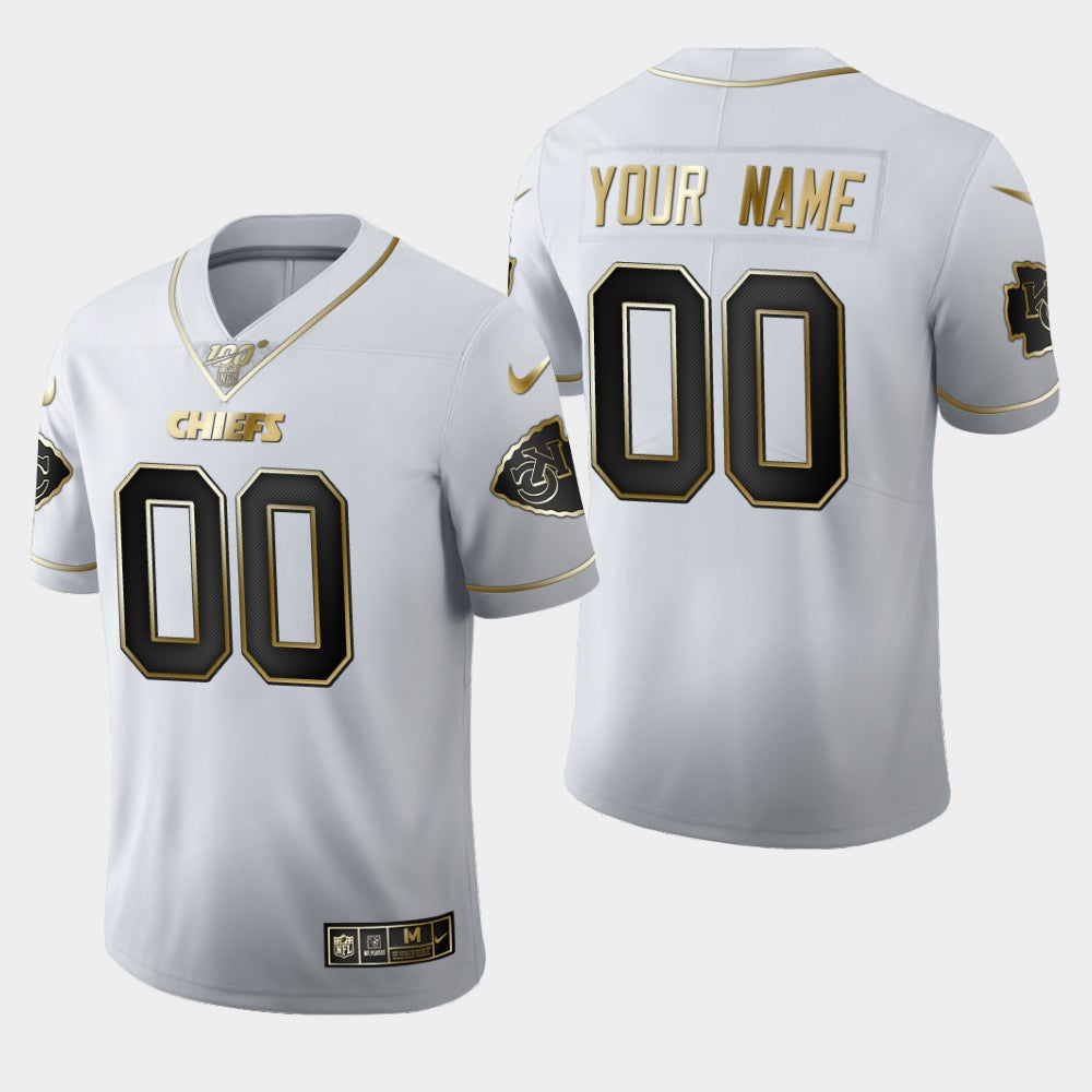 Custom Kansas City Chiefs white Untouchable jersey