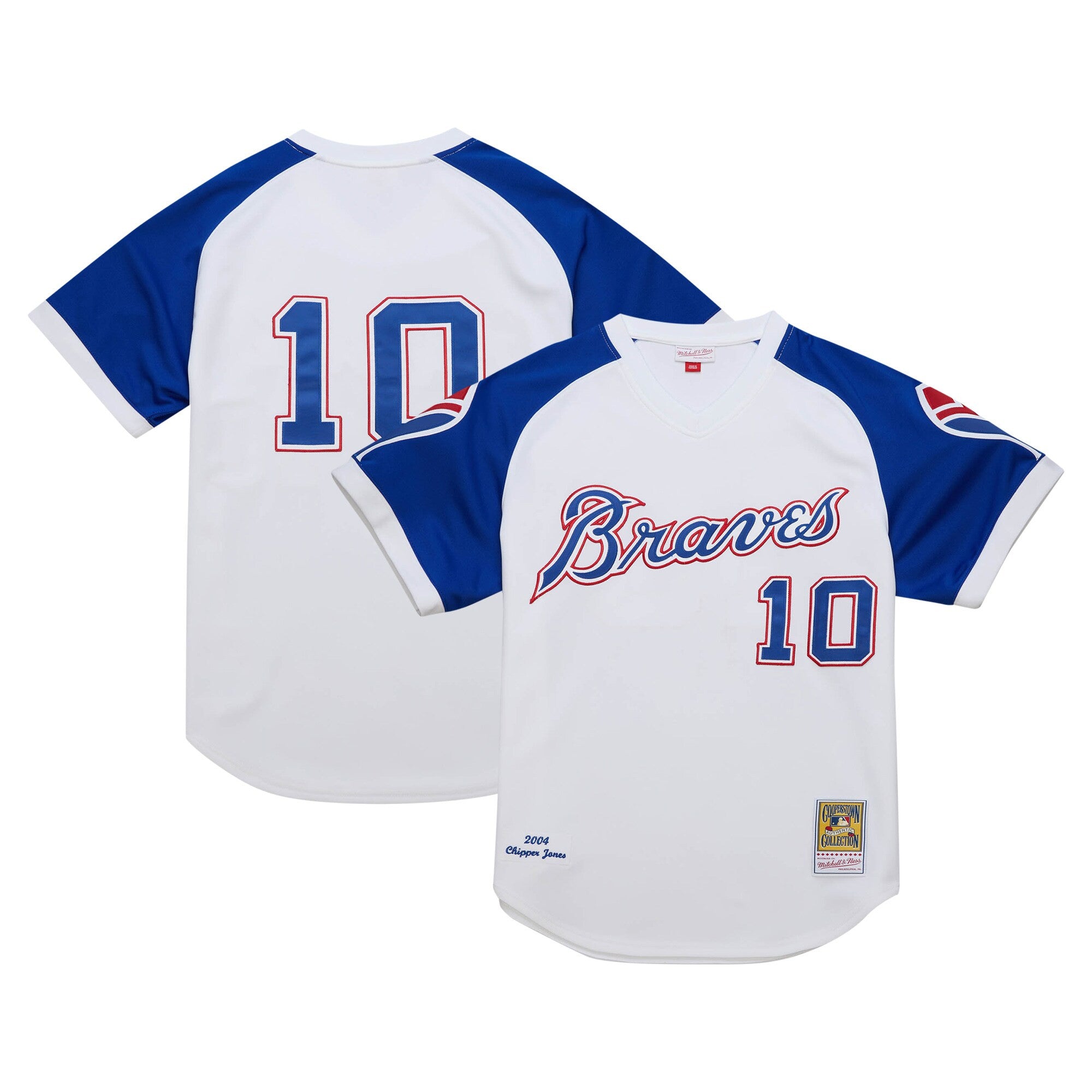 Chipper Jones Atlanta Braves white Throwback jersey