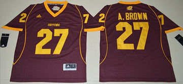 Antonio Brown Central Michigan Chippewas maroon jersey